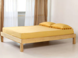 ผ้าปูที่นอนและผ้าปูที่นอนแบบรัดแน่นทำจากผ้าฝ้ายแท้100% พรีเมี่ยมและแผ่นพลาสติกที่ทนทานยืดหยุ่นไม่ยับติดทนนาน - Product Image 4