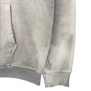 Sweat à capuche zippé pour hommes OEM personnalisé haute qualité Streetwear pull à capuche vierge surdimensionné Vintage lavage à l'acide soleil délavé en détresse - Product Image 5