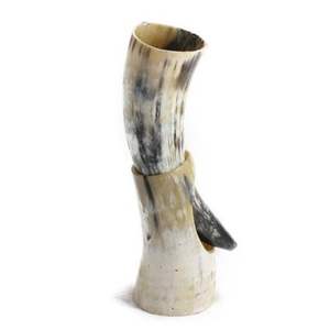 Cuerno para beber vikingo de búfalo de primera calidad 100% con soporte para cuerno - Product Image 3