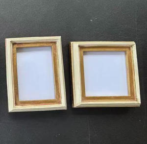 Mini Vintage reçine resim çerçeveleri seti 2.5x3.5 ve <span class=keywords><strong>3x3</strong></span> el boyalı antika cüzdan boyutu fotoğraf çerçeveleri - Product Image 1