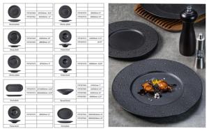 Juego de vajilla personalizada a granel, juegos de cena de porcelana, juego de platos de cena de cerámica, platos y cuencos de cerámica blanca para restaurante, plato <span class=keywords><strong>Buffet</strong></span> - Product Image 2