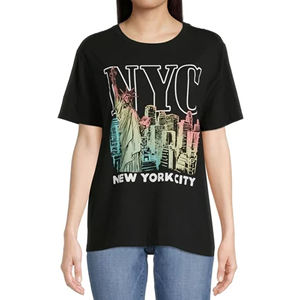 Camisetas de talla grande para mujer de diseño personalizado OEM proveedor de camisetas de marca de buena calidad de fábrica de Bangladesh - Product Image 1