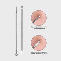 Outil d'extraction des points noirs et des boutons d'acné avec aiguilles Nettoyant pour le visage - Marque IRONCURE INDUSTRIES 100% Haute qualité
