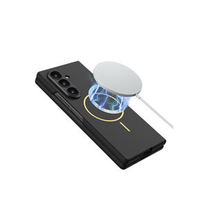 Coque Premium pour Samsung Galaxy Z Fold 7 compatible MagSafe, en silicone translucide bleu marine, compatible avec la charge sans fil - Product Image 4