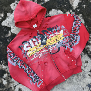 เสื้อมีฮู้ดสำหรับผู้ชายผ้าฝ้ายมีฉลากตามสั่งใหม่ล่าสุด - Product Image 1