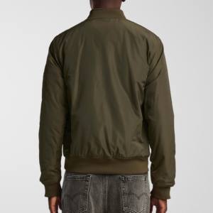 Chaqueta Bomber de Cuello Alto para Hombre, Diseño Personalizado Más Vendido, Color Sólido, Ecológica, Reversible, Estilo Urbano, con Logotipo Frontal - Product Image 4