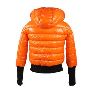 Poliéster/algodón para hombre cara tendencia con capucha corto grueso invierno bombardero brillante Puffer chaqueta para hombre - Product Image 2