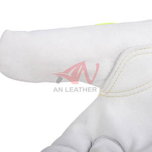 ถุงมือทำงานสำหรับผู้ชาย ถุงมือหนัง TPR ป้องกันแรงกระแทก สำหรับงานช่างและงานอุตสาหกรรม - Product Image 2