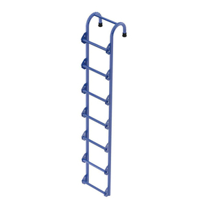 Échelle d'accès <span class=keywords><strong>tubulaire</strong></span> en aluminium sur mesure avec extensions de rail - Product Image 2