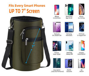Atlas Luxury Waterproof Adjustable Strap Polyester 30 40oz Portable Outdoor Sports Shoulder Crossbody Water <b>Bottle</b> Bag - Product Image 2