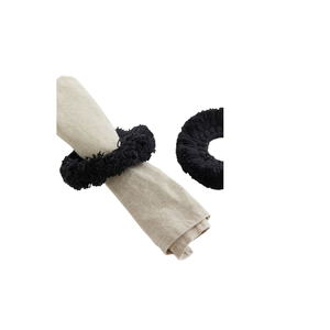Anneaux de serviette en jute de style luxe porte-anneaux de serviette rustique d'automne pour les fournitures de mariage de fête pour la table à manger - Product Image 1