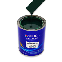 Peinture liquide acrylique SHHCC 1K vert doré de haute qualité, résistante aux UV pour toutes les voitures, application par pulvérisation sur plastique