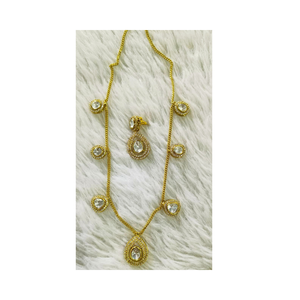 Tendance filles mode gland goutte Zircon collier bijoux 2025 mode Sexy 14k plaqué or collier en acier inoxydable - Product Image 1