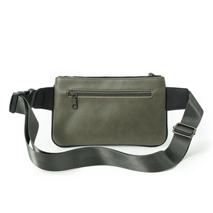 Riñonera de cuero antiarañazos duradera de fabricante con ribete reflectante para salidas nocturnas, uso diario - Product Image 3