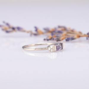 Anillo de plata estilo bohemio hecho a mano, joyería de plata de ley 925, alejandrita, piedras preciosas, anillo de tendencia, joyería para mujer, regalo para ella - Product Image 3