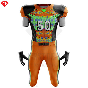 Nuevo uniforme de ropa deportiva con estampado personalizado, nuevo diseño personalizado, ropa de equipo transpirable, uniforme de fútbol americano - Product Image 2