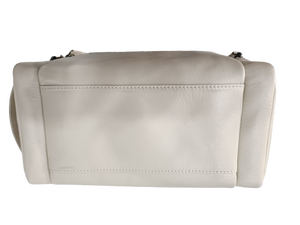 Premium Unisex Medio Beige Cuero para Neceser Nuevo Genuino Beige Cuero 3 Compartimentos Cremallera Gota Geométrica Durable - Product Image 4