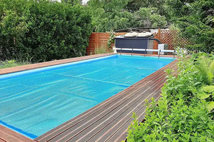 Trên mặt đất thép không gỉ hồ bơi Reel năng lượng mặt trời không thấm nước PE hồ bơi Bìa con lăn - Product Image 4