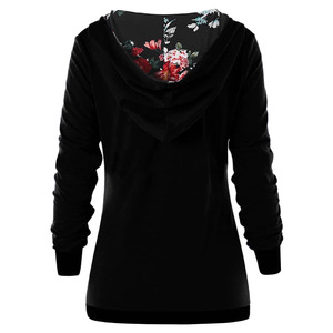 Women Saleh Enterprises 100% Cotton Fleece Hoodie Autumn/Winter Embroidered Lined Warm Oversized Soft Plush Casual - Product Image 3