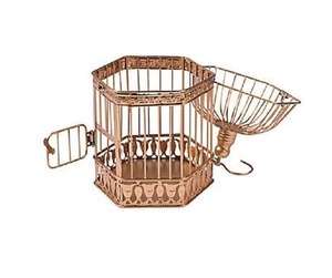 Cage à oiseaux en métal rustique unique faite à la main suspendue maison à oiseaux cage à oiseaux en fer Durable pour jardin extérieur et décoration intérieure - Product Image 3