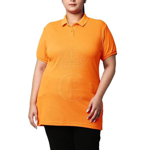 Nueva llegada de secado rápido de las mujeres para Polos transpirable algodón poliéster patrón sólido estilo casual - Product Image 3