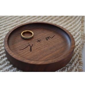 ถาดใส่เครื่องประดับไม้ขัดเงาบุด้วยกำมะหยี่ งานแฮนด์เมดจากอินเดีย - Product Image 4