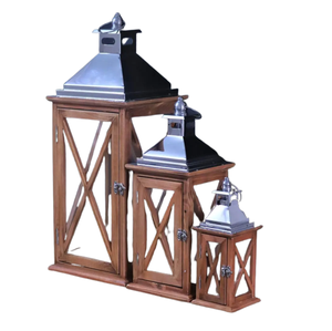 Candelabro de farol marroquí de madera colgante hecho a mano personalizado de calidad de lujo para decoración navideña del hogar - Product Image 1