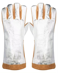 Guantes de Soldadura de Cuero Resistentes al Fuego y a Altas Temperaturas, Guantes de Protección para Uso Industrial - Product Image 2