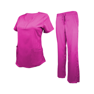 2024 Wholesale OEM Doctor <b>Uniforms</b> Nurse Medical <b>Uniform</b> <b>Scrub</b> Sets Short Sleeve Tops Pants <b>Uniform</b> Women Nursing <b>Scrubs</b> - Product Image 6