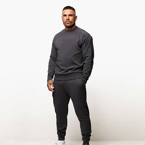 Ensemble de survêtement d'hiver décontracté unisexe de qualité supérieure, poids lourd, haut de gamme, respirant, jogging, logo personnalisé, streetwear, vente en gros - Product Image 3