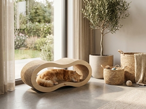 Rascador para Gatos de Cartón, Forma de Ocho, Tamaño XL, con Catnip - Product Image 5