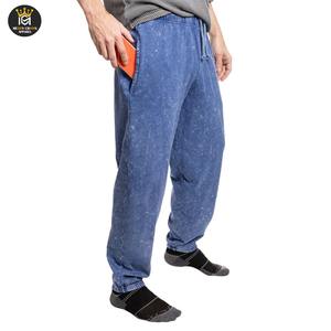 Men's Heavyweight Acid Wash Sweatpants 100% Cotton Jogger Pants High <b>Drawstring</b> Loose Acid Wash <b>Trouser</b> - Product Image 3