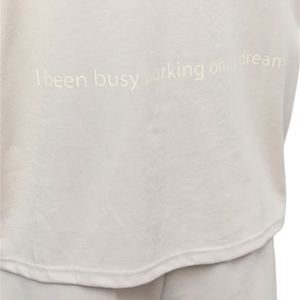T-shirt neutre surdimensionné pour homme, 280 GSM, coton biologique, épaules tombantes, streetwear, avec logo sur le devant et slogan au dos - Product Image 3