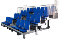 JY-769 Gradas Telescópicas Plegables Modernas, Asientos Retráctiles para Estadios, Gimnasios, Centros Deportivos Escolares
