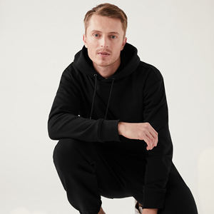 Thick 500 GSM Custom logo Heavyweight <b>Hoodie</b> for Men Blank Plain High Quality Slim Fit Pullover Cotton <b>Hoodie</b> Unisex - Product Image 4