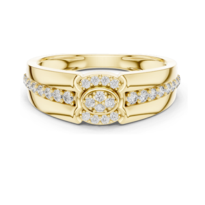 Bague à trois pierres en diamant de laboratoire 0,342 CT pour femme, clarté VVS-VS EF, or 18 carats, 14 carats, 10 carats et argent 925, rose, jaune, blanc - Product Image 2