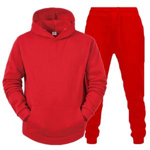 Logo personnalisé Vêtements de sport pour hommes Respirant Polyester Tech Fleece Full Zip Survêtement à capuche Jogger Hiver Deux pièces Survêtements - Product Image 3