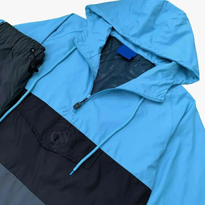 Chaqueta Deportiva Impermeable y Transpirable con Capucha Reflectante, Estilo Holgado, para Hombre, de Nailon y Poliéster, Ropa Deportiva Técnica, Conjunto de Dos Piezas para Verano - Product Image 4