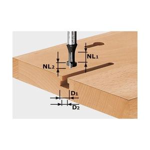 Fraise à rainurer Festool HW S8 à pointe en carbure - Product Image 1