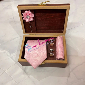 Conjunto de Corbata, Gemelos y Pañuelo de Bolsillo para Hombre |   Conjunto de Corbata |   Accesorios de Moda en Múltiples Colores |   Fabricante de la India, Calidad Premium - Product Image 6