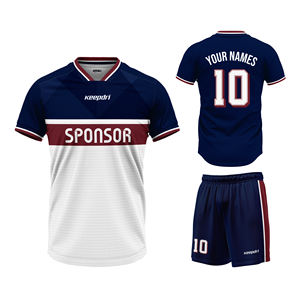 Hauts de sport actifs imprimés personnalisés uniformes de football américain et de football respirant pour enfants vêtements de sport OEM ODM ensembles de vêtements de sport - Product Image 1