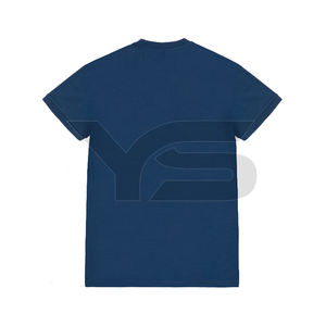 Camisetas de Jersey informales de talla grande transpirables de 100% algodón hechas a medida para hombre con cuello acanalado personalizado y serigrafía - Product Image 2