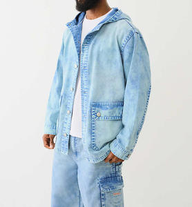 Chaqueta Varsity Personalizada de Fábrica OEM con Diseño Desgastado por el Sol, Cuello Alto, Reversible, Bordado Vintage en la Parte Delantera para Hombre - Product Image 3