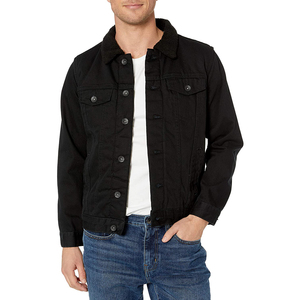 Veste en jean 100% coton pour homme, style vintage, haute qualité, avec logo sur le devant, collection hiver - Product Image 6