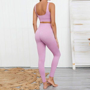 Nouvel ensemble de yoga pour femmes en taille adulte, best-seller en gros, séchage rapide, matière respirante, couleur personnalisée, ensemble de yoga pour femmes - Product Image 2