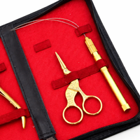 MANAN INSTRUMENTS Kit d'outils pour extensions de cheveux, pinces en acier inoxydable, ciseaux, boucle, imperméable, usage professionnel à domicile MI-HEP-853