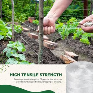 Ficelle de serre durable résistante aux UV Croissance optimale des plantes Support et treillis Emballage Cordes Couleur verte - Product Image 2