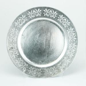 แผ่นโลหะที่ชาร์จสำหรับบ้านและคาเฟ่และโรงอาหารแบบโบราณสไตล์ดั้งเดิมสลักลายสีเงิน - Product Image 3