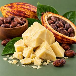Beurre de cacao fermenté de qualité alimentaire supérieure 100% pur, sac de 25 kg, approvisionnement en vrac pour les usines de chocolat et les fabricants de confiserie - Product Image 1
