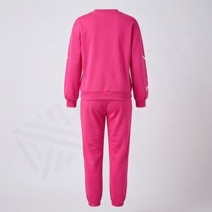 Ensemble de survêtement d'hiver pour femmes, sweat-shirt et pantalon, tenue de jogging formelle, vente chaude, 100% coton, doux, décontracté, pour la salle de sport - Product Image 2